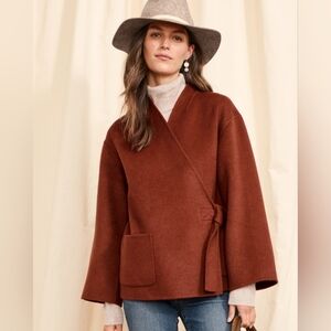 Garnet Hill Kimono Wool Coat